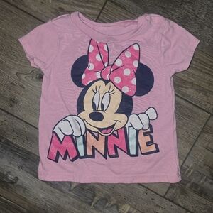 Disney Minnie Mouse Pink Short Sleeve Tee